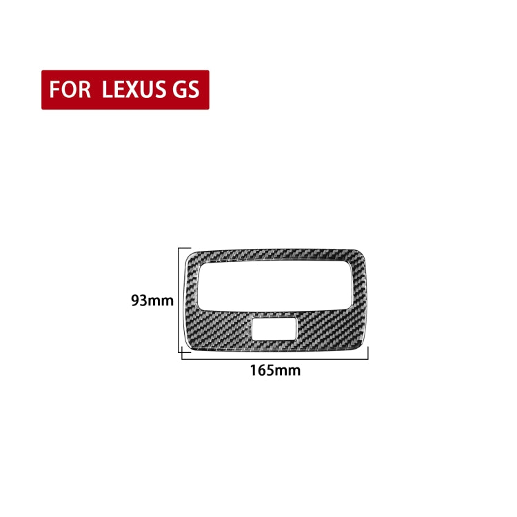 Lexus GS Carbon Fibre Rear Reading Light Panel Decorative Stickers (2006-2011) – Universal Fit for Left and Right Drive
