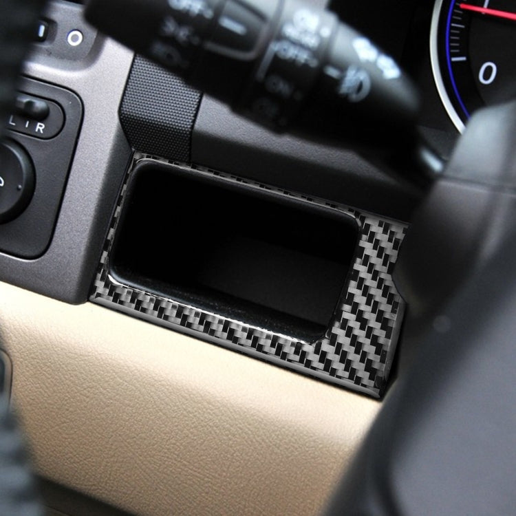 Carbon Fibre Decorative Sticker Set for Honda CRV 2007-2011 - 2 Piece Central Control Panel Trim