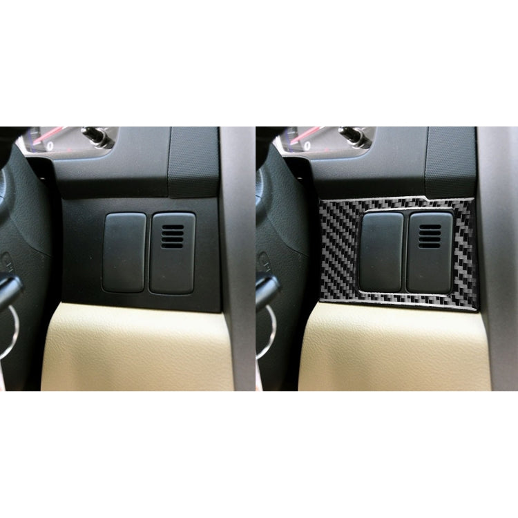 Carbon Fibre Decorative Sticker Set for Honda CRV 2007-2011 - 2 Piece Central Control Panel Trim