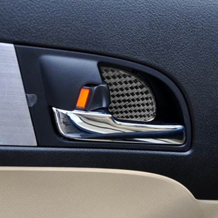 Carbon Fibre Decorative Stickers for Honda CRV Door Bowls (2007-2011) - Set of 4