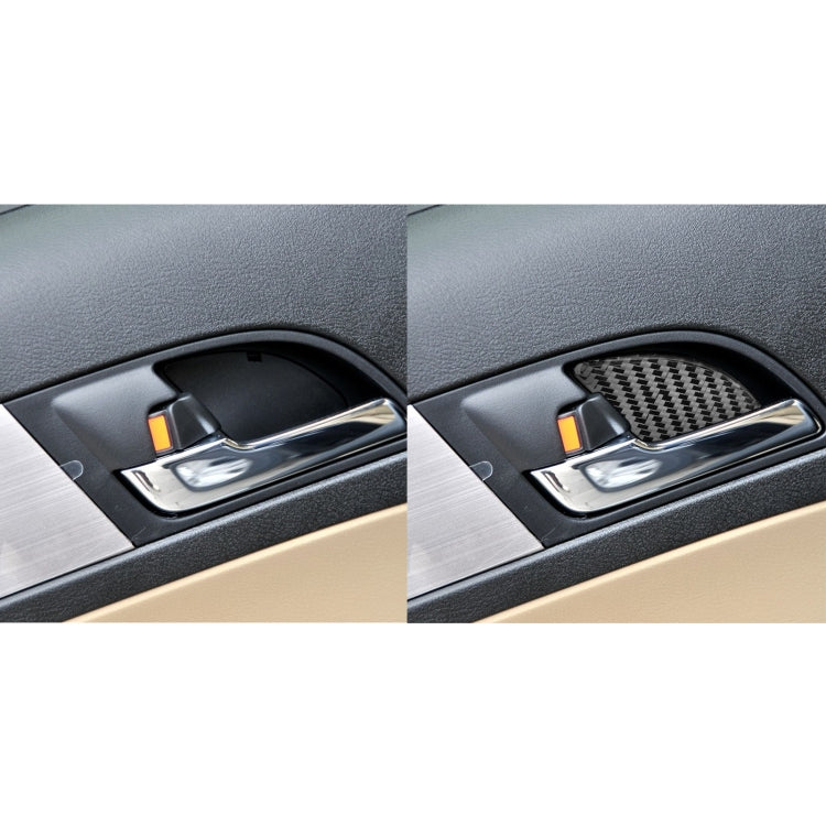 Carbon Fibre Decorative Stickers for Honda CRV Door Bowls (2007-2011) - Set of 4