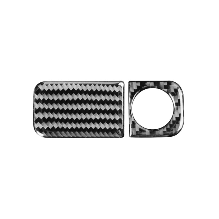 Carbon Fibre Decorative Sticker Set for Honda CR-V Glove Box (2007-2011) - Right Drive - 2 Pieces