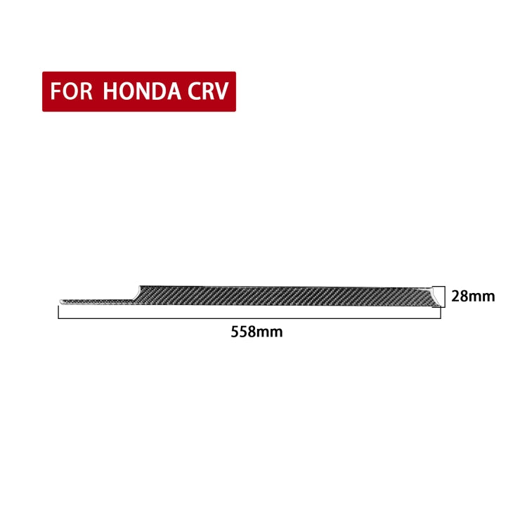 Sleek Carbon Fibre Centre Control Trim Decorative Sticker for Honda CR-V 2007-2011, Right-Hand Drive