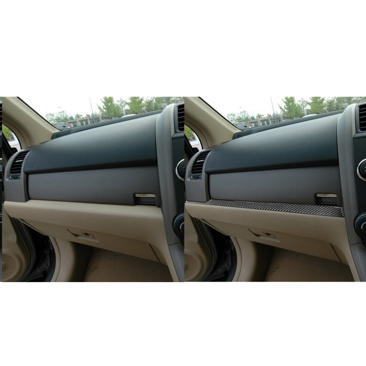 Sleek Carbon Fibre Centre Control Trim Decorative Sticker for Honda CR-V 2007-2011, Right-Hand Drive