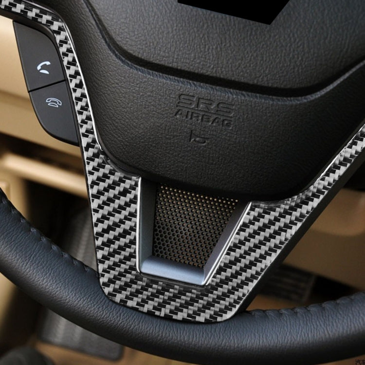 Stylish Carbon Fibre Steering Wheel Trim Sticker for Honda CR-V (2007-2011) - Universal Fit