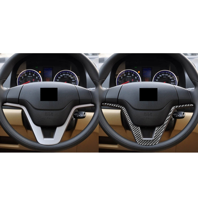 Stylish Carbon Fibre Steering Wheel Trim Sticker for Honda CR-V (2007-2011) - Universal Fit