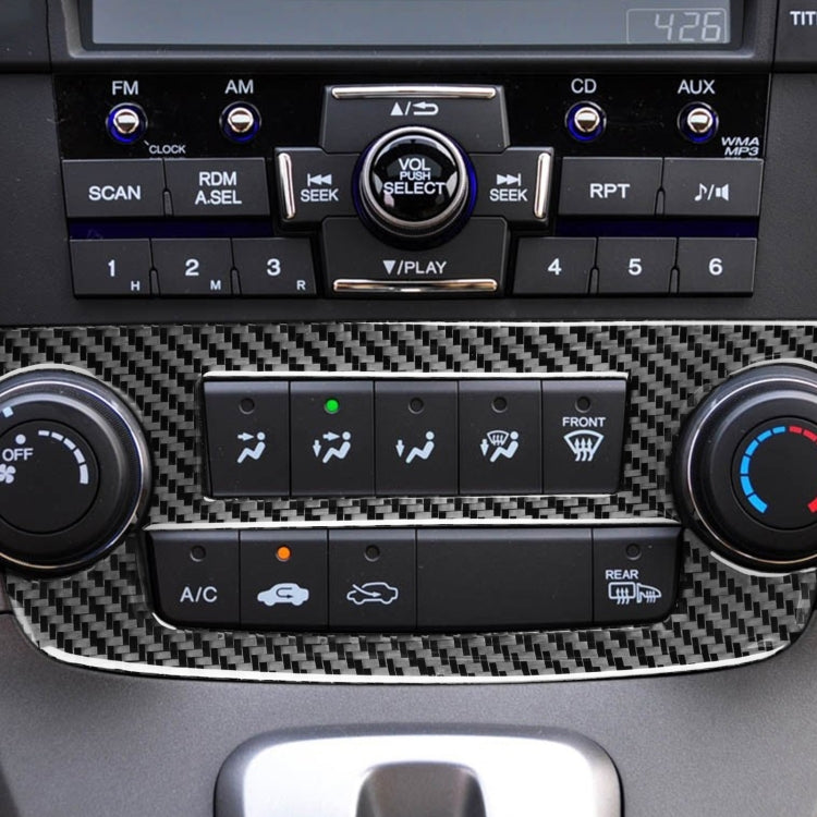 2-Piece Carbon Fibre Decorative Volume Switch Frame for Honda CR-V (2007-2011) - Stylish Enhancement for Left and Right Drive Models