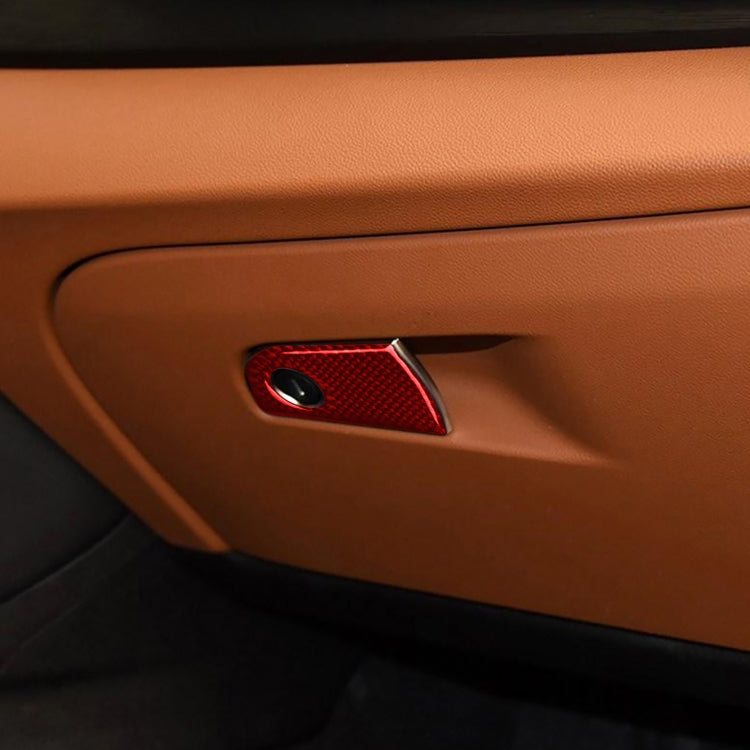 Sleek Carbon Fibre Co-Pilot Storage Sticker for Alfa Romeo Giulia (2017-2019) - Left Drive