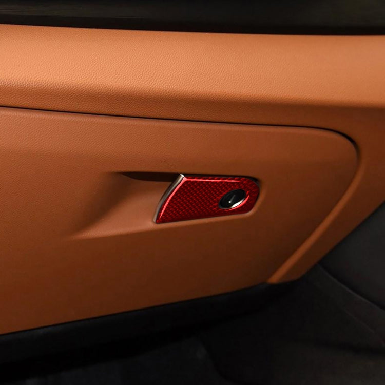 Sleek Carbon Fibre Co-Pilot Storage Decorative Sticker for Alfa Romeo Giulia (2017-2019) - Right Hand Drive