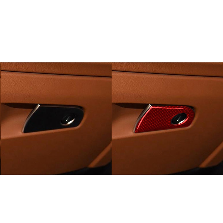 Sleek Carbon Fibre Co-Pilot Storage Decorative Sticker for Alfa Romeo Giulia (2017-2019) - Right Hand Drive