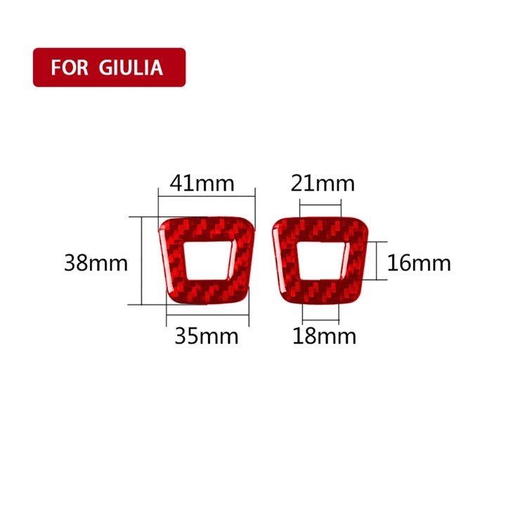 Stylish 2-Pack Carbon Fibre Car Microphone Panel Stickers for Alfa Romeo Giulia (2017-2019) – Universal Fit for Left and Right Drive