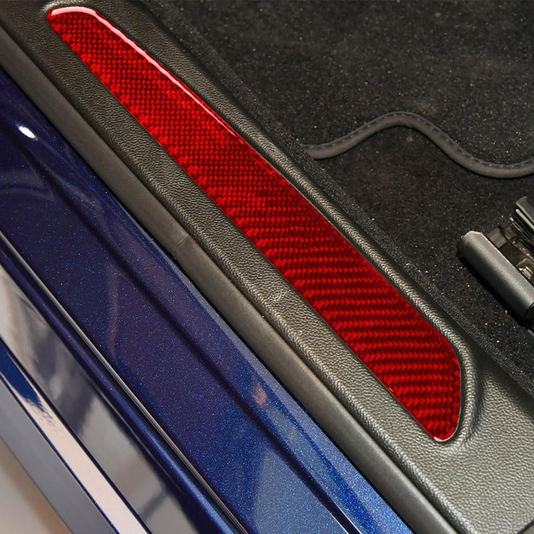 Carbon Fibre Welcome Pedal Stickers for Alfa Romeo Giulia (2017-2019) - 2 Piece Set, Stylish & Durable Design