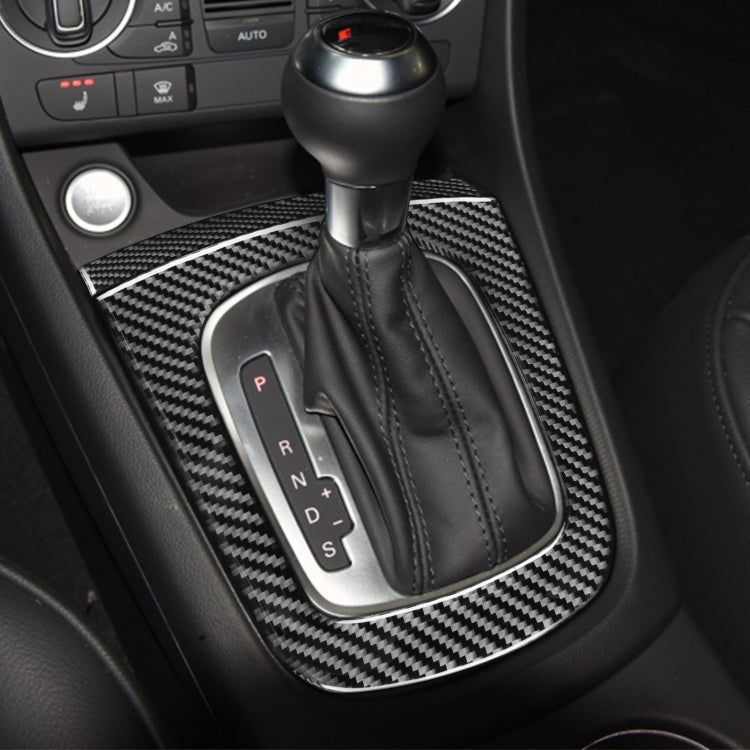 Carbon Fibre Car Gear Panel Trim Stickers for Audi Q3 (2013-2018) - Set of 2, Left & Right Drive