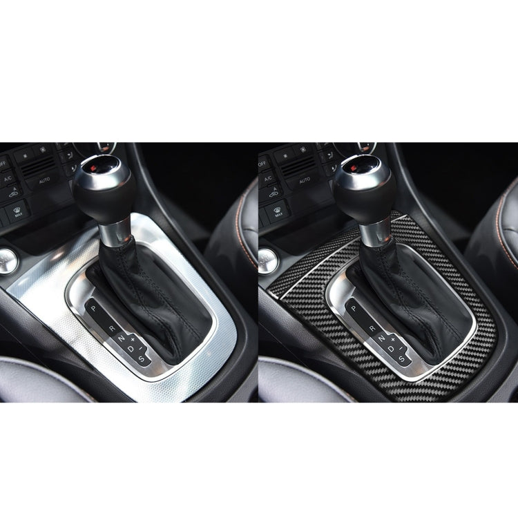 Carbon Fibre Car Gear Panel Trim Stickers for Audi Q3 (2013-2018) - Set of 2, Left & Right Drive