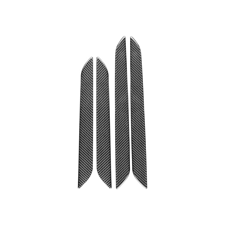 Carbon Fibre Door Trim Stickers for Audi Q3 (2013-2018) - 4 Piece Set for Enhanced Interior Elegance
