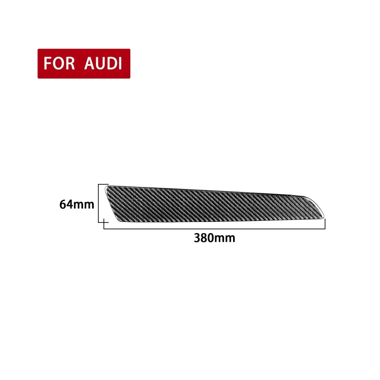 Stylish Carbon Fibre Decorative Trim Sticker for Audi Q3 (2013-2018) - Left-Hand Drive