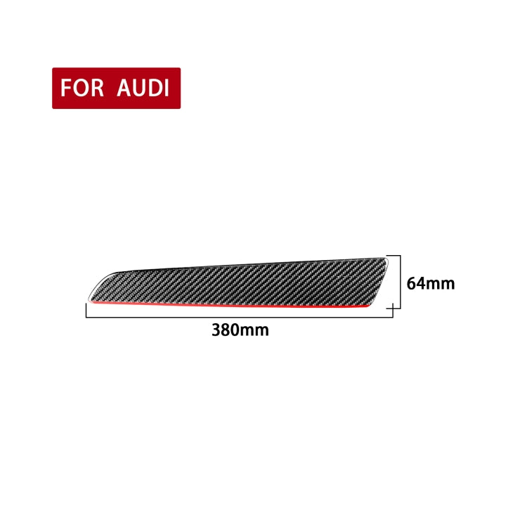 Stylish Carbon Fibre Co-Pilot Trim with Red Edge Decal for Audi Q3 (2013-2018) - Right-Hand Drive
