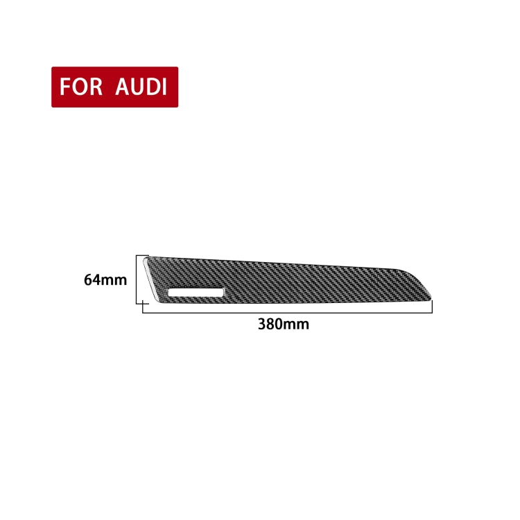 Stylish Carbon Fibre Co-Pilot Trim Sticker for Audi Q3 (2013-2018) - Left Drive Decor