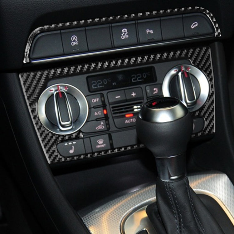 Carbon Fibre Decorative Air Conditioning Knob Frame Stickers - 2 Piece Set for Audi Q3 (2013-2018) - Perfect Fit for Left and Right Drive