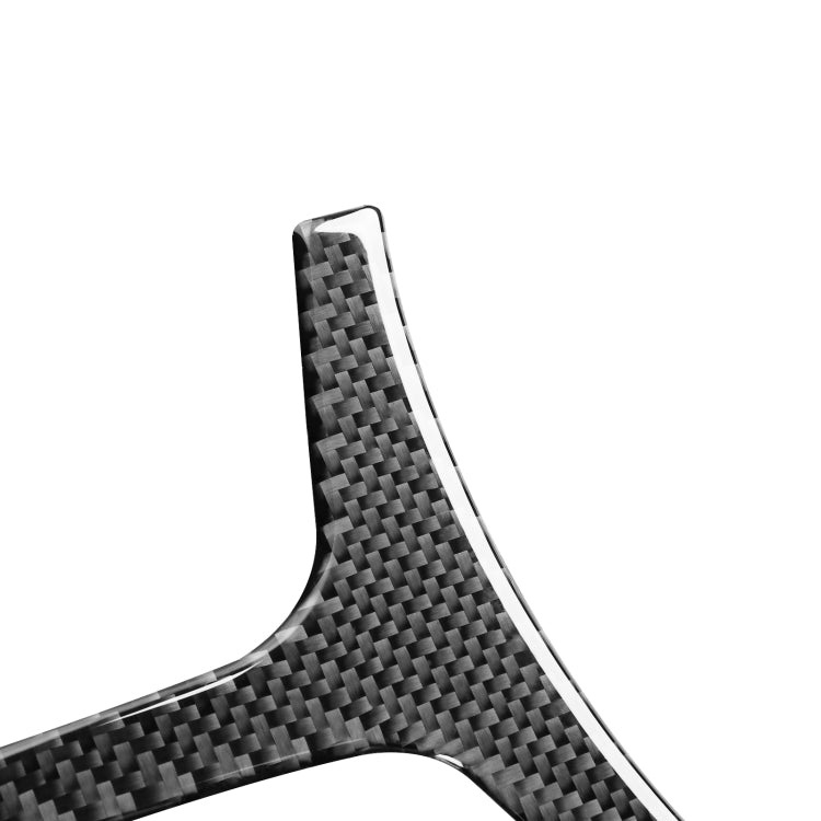 2-Piece Carbon Fibre Decorative Sticker Set for Audi Q3 2013-2018 Central Control Frame, Right-Hand Drive