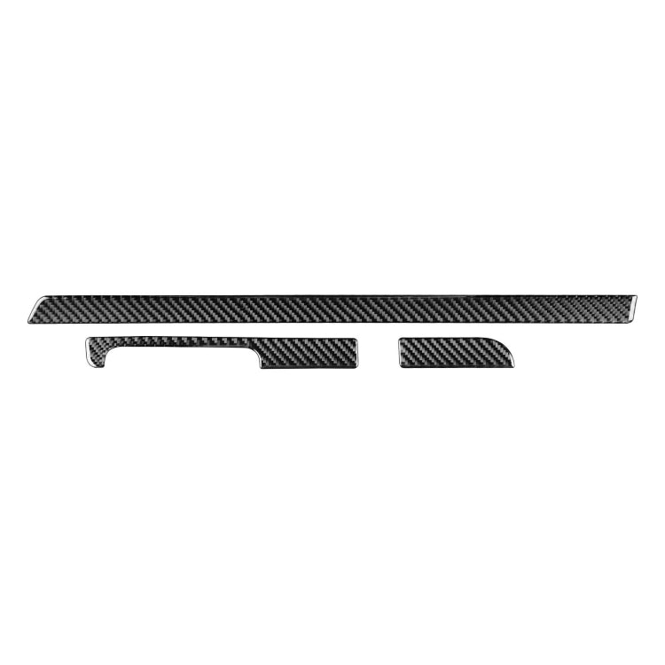 Carbon Fibre Decorative Dashboard Stickers Set for Volkswagen Scirocco (2009-2016) - 3 Piece Left Drive Accessory