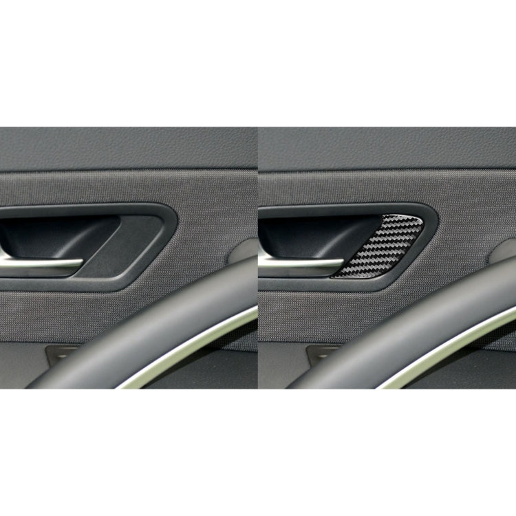 Carbon Fibre Door Lock Frame Stickers for Volkswagen Scirocco (2009-2016) - Stylish 2-Piece Set