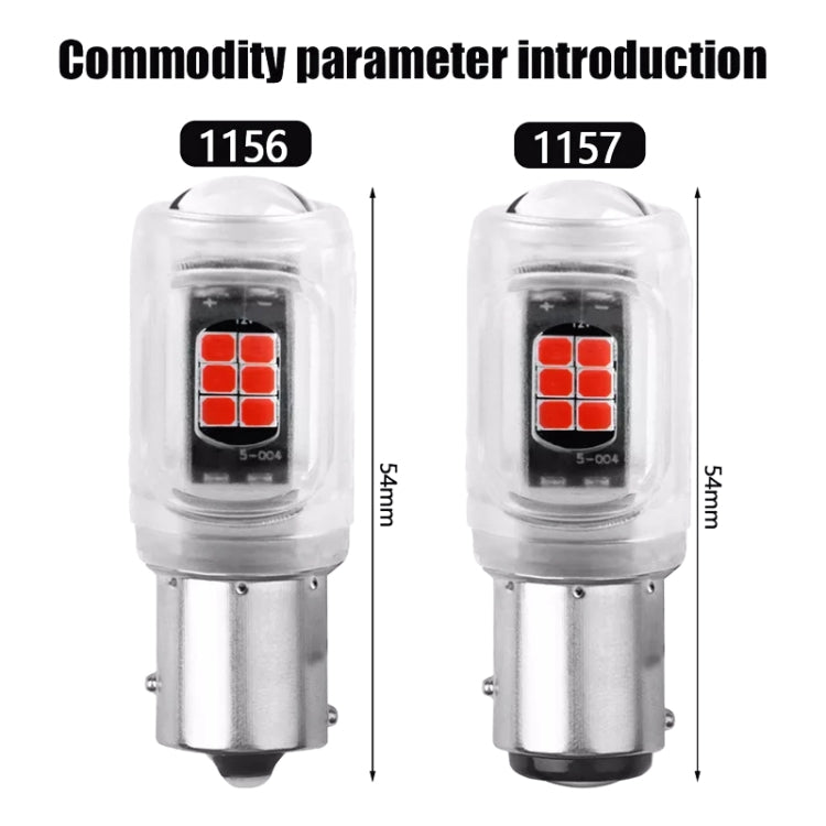 2pcs 1156 DC12V / 2.16W / 0.18A / 480LM Car LED Turn Signal Light
