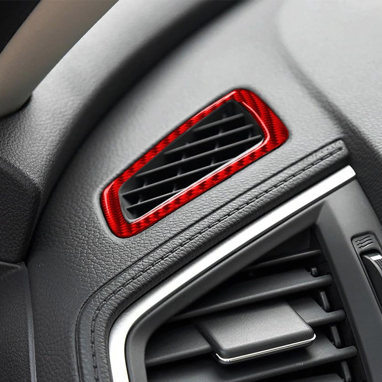 Carbon Fibre Air Vent Trim Sticker for Honda Civic 2016-2019 (Tenth Gen) - Right-Hand Drive