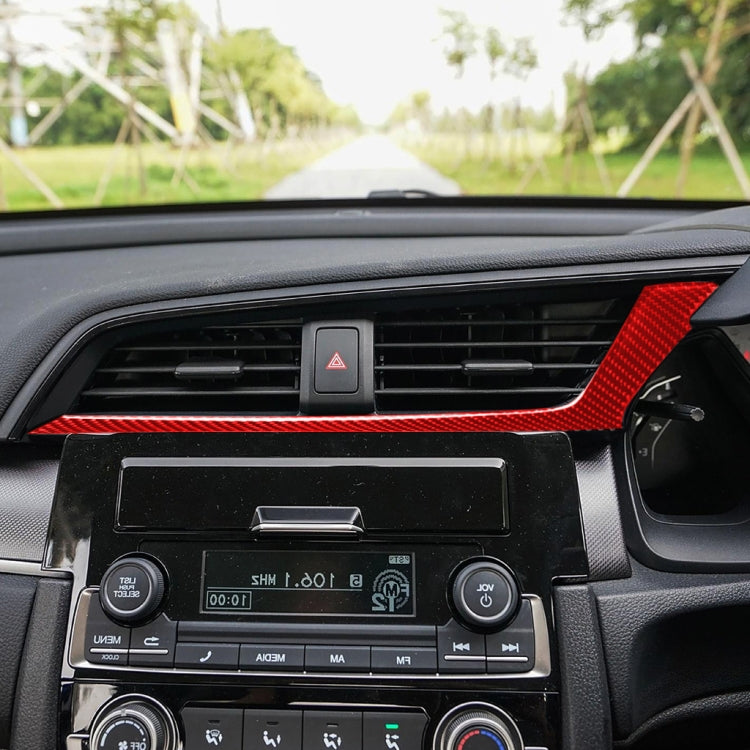 Carbon Fibre Decorative Sticker for Honda Civic (2016-2019) - Central Control Air Outlet Trim