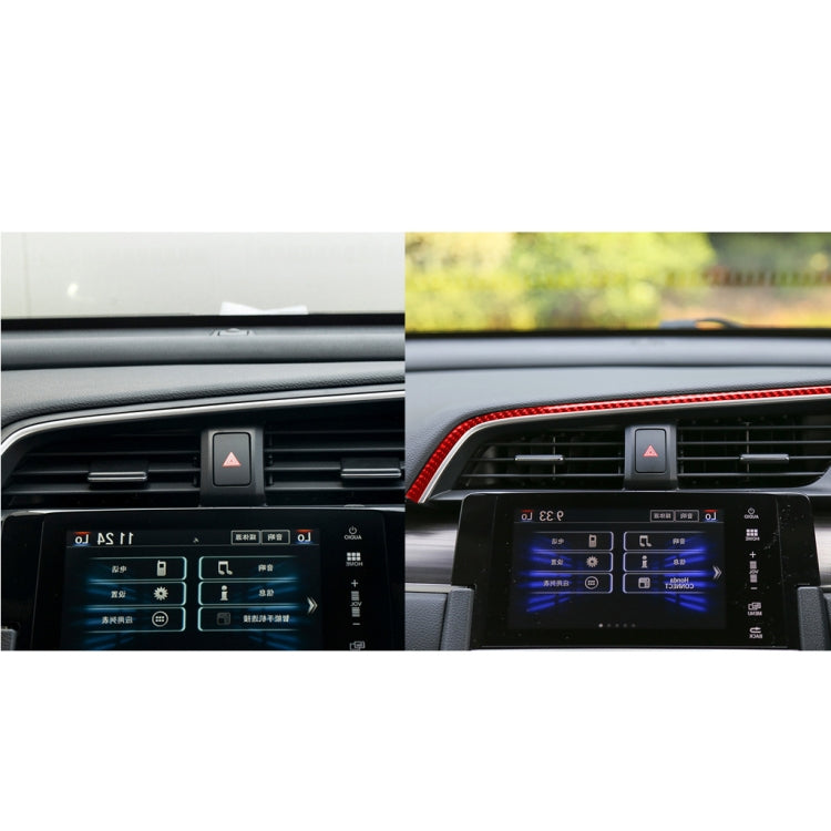Carbon Fibre Central Air Outlet Decor Sticker for 2016-2019 Honda Civic (Tenth Gen, Right Drive)