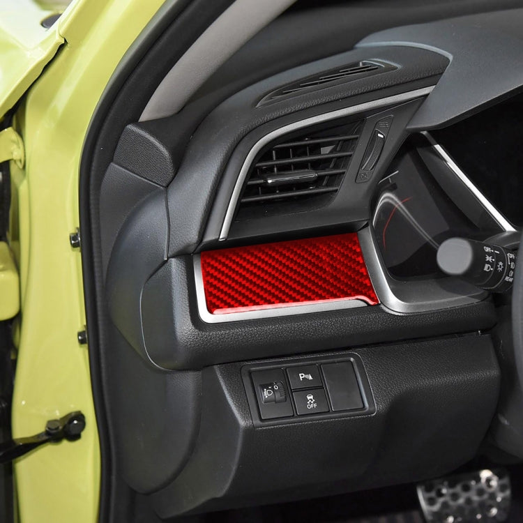 Carbon Fibre Decorative Sticker for Left Control Panel - Honda Civic 2016-2019