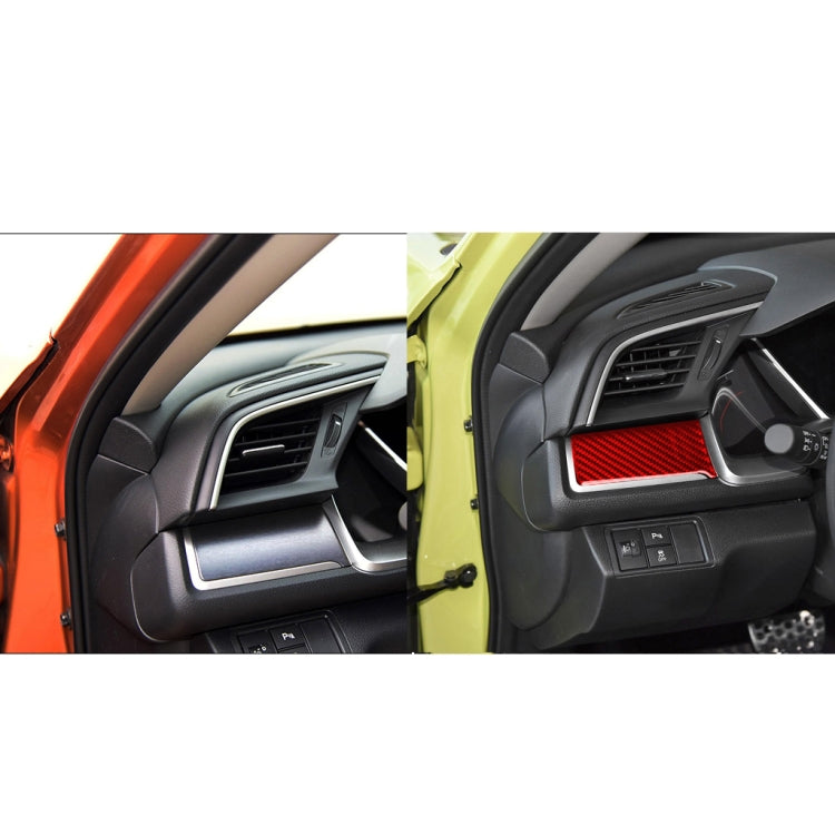 Carbon Fibre Decorative Sticker for Left Control Panel - Honda Civic 2016-2019