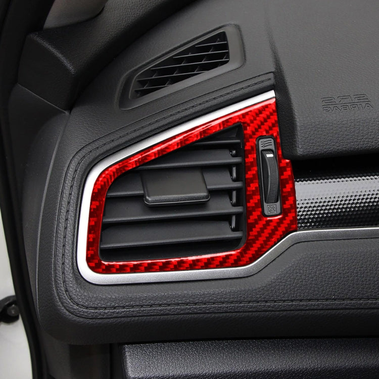 Carbon Fibre Air Vent Trim Stickers for Honda Civic 2016-2019 - Left & Right Set