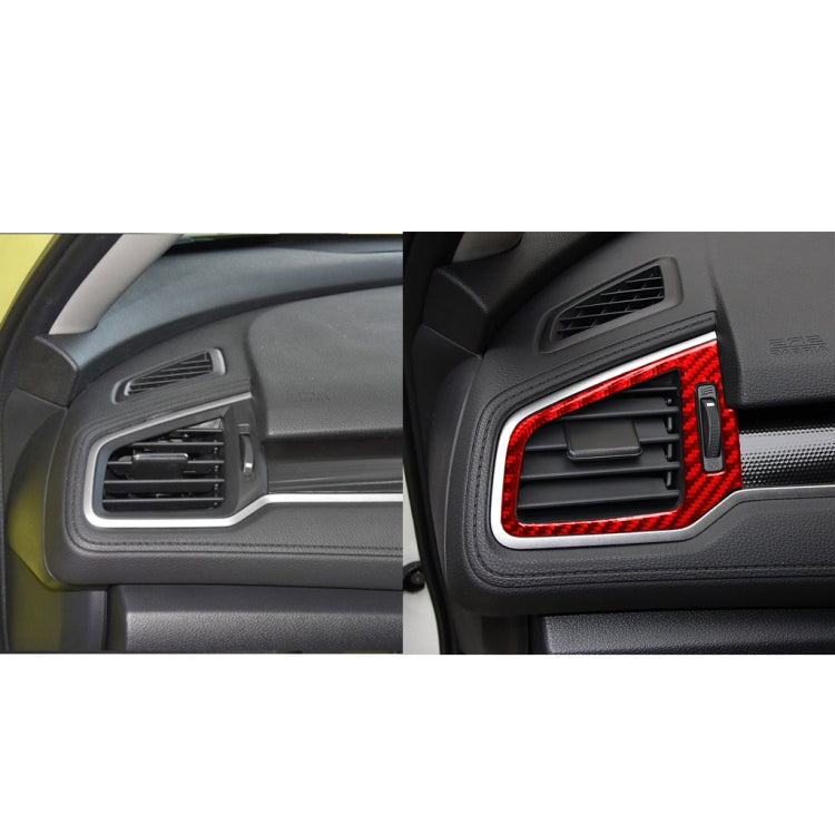 Carbon Fibre Air Vent Trim Stickers for Honda Civic 2016-2019 - Left & Right Set