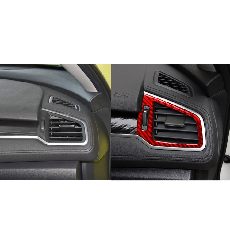 Carbon Fibre Air Vent Trim Stickers for Honda Civic 2016-2019 – Left and Right Side Enhancements