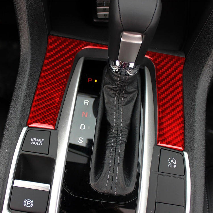 Carbon Fibre Decorative Gear Stickers for Honda Civic 2016-2019 – Universal Fit for Left and Right Drive