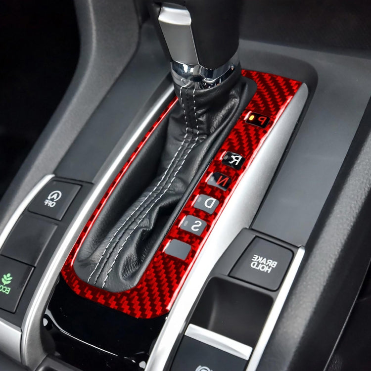 Sleek Carbon Fibre Gear Stick Frame Decor for Honda Civic 2016-2019, Right Drive