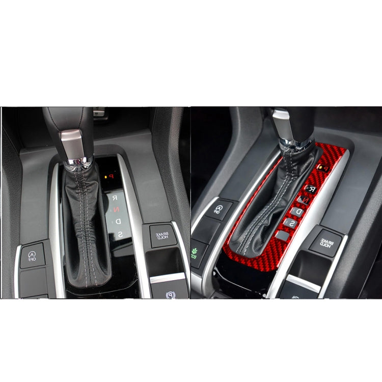 Sleek Carbon Fibre Gear Stick Frame Decor for Honda Civic 2016-2019, Right Drive