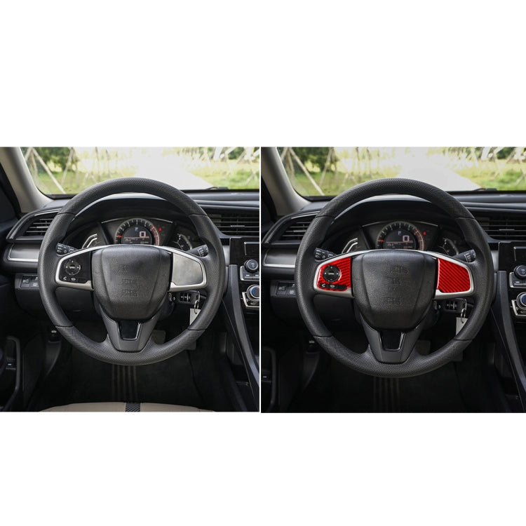 Carbon Fibre Steering Wheel Button Decals for Honda Civic 2016-2019 – Customise Your Drive!