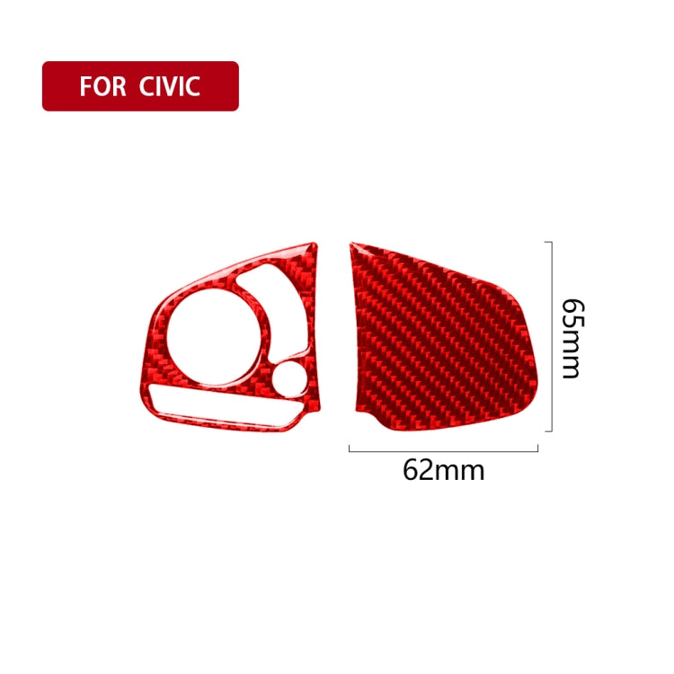 Carbon Fibre Steering Wheel Button Decorative Sticker for Honda Civic 2016-2019 – Sleek Customisation for Left and Right Drive Models