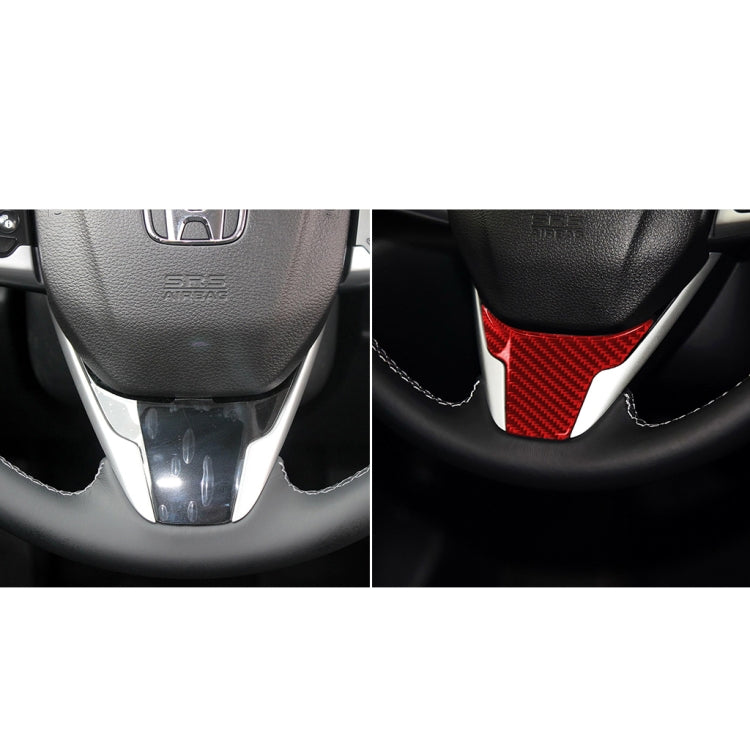 Carbon Fibre Steering Wheel Trim for Honda Civic 2016-2019, Custom Fit for Left and Right Drive