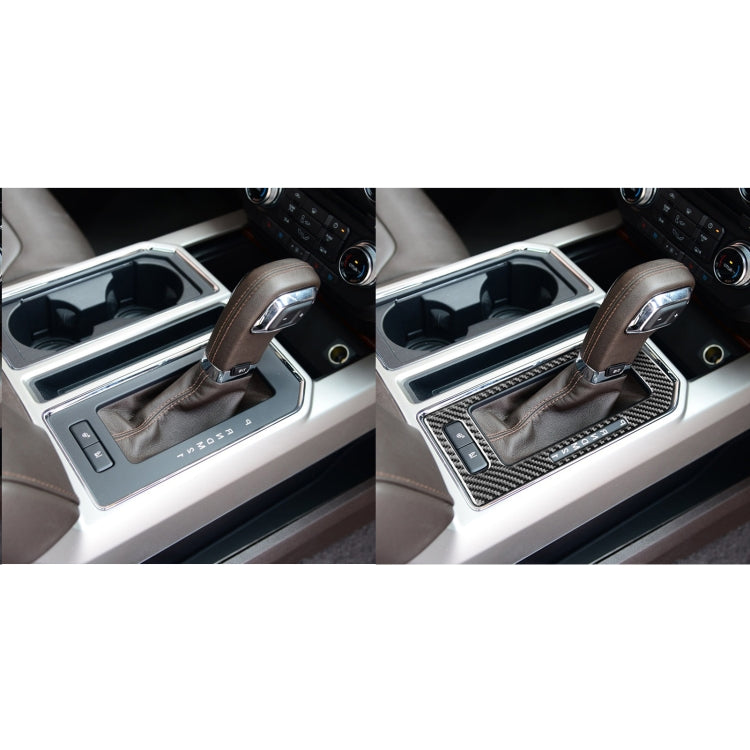 Carbon Fibre Decorative Gear Panel Sticker for Ford F150 (2017-2020) Right-Hand Drive