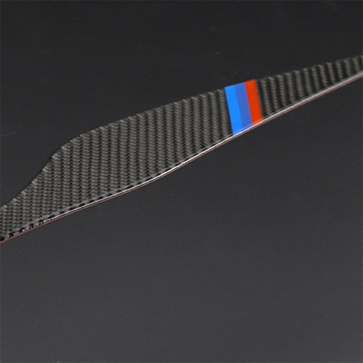 1 Pair Three Color Carbon Fiber Car Lamp Eyebrow Decorative Sticker for BMW E90 / 318i / 320i / 325i 2005-2008, Drop Glue Version, Lamp Eyebrow Drop Glue Version(Three Color)
