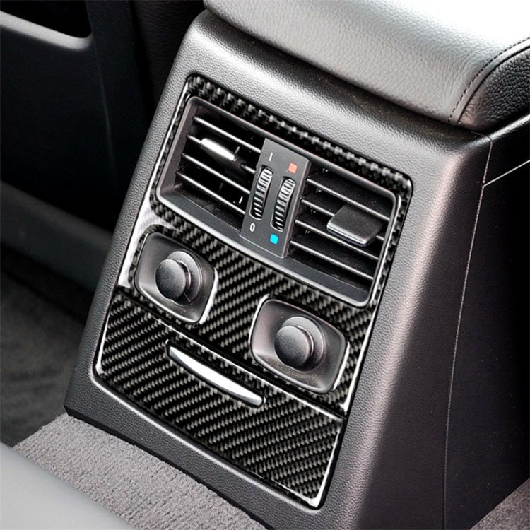 Carbon Fibre Rear Air Vent Decorative Sticker with Cut-Out for BMW E90 / E92 (2005-2012)