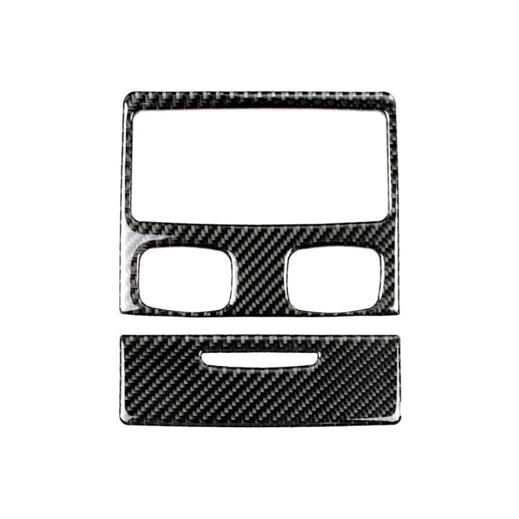 Carbon Fibre Rear Air Vent Decorative Sticker with Cut-Out for BMW E90 / E92 (2005-2012)