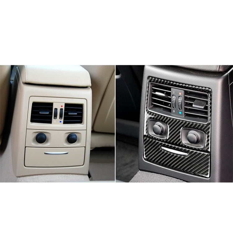Carbon Fibre Rear Air Vent Decorative Sticker with Cut-Out for BMW E90 / E92 (2005-2012)