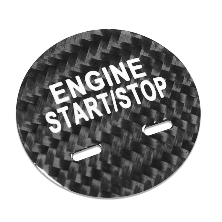 Sleek Carbon Fibre Engine Start Button Cover Trim for Cadillac XTS
