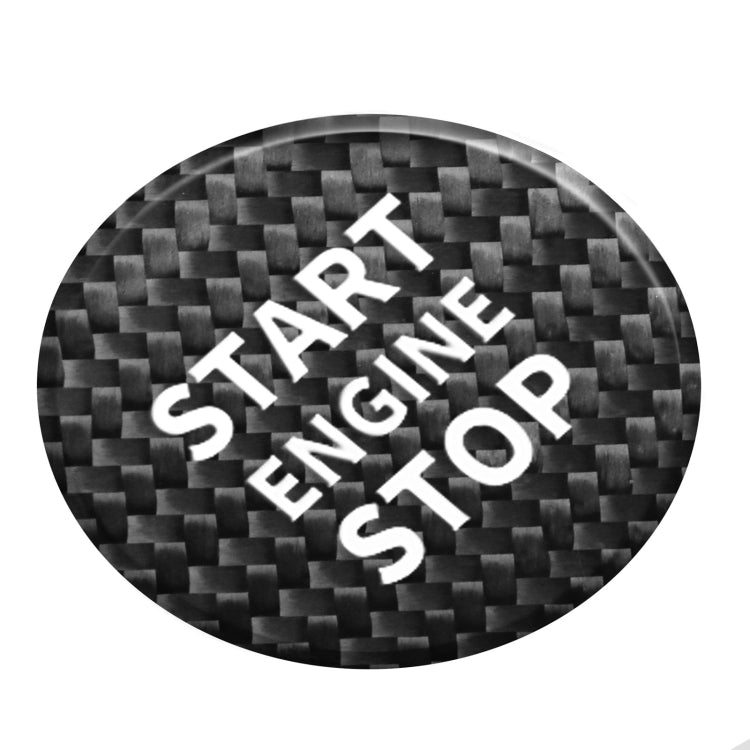 Carbon Fibre Engine Start Button Decorative Trim for Volkswagen Tiguan L (2017-2019)