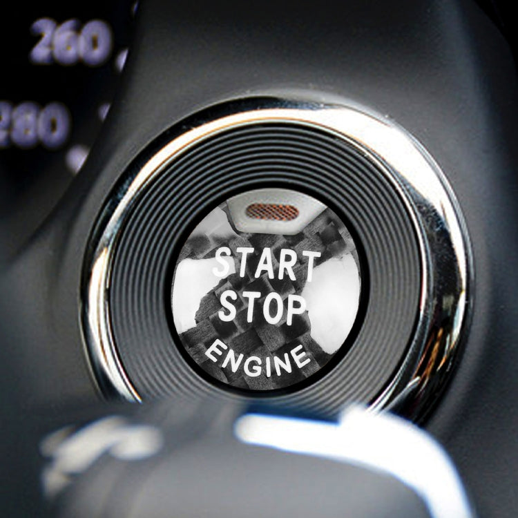 Carbon Fibre Decorative Engine Start Button Cover Trim for Nissan / Infiniti
