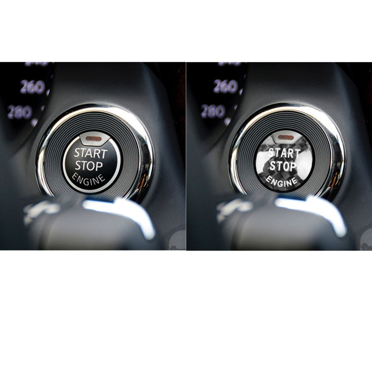 Carbon Fibre Decorative Engine Start Button Cover Trim for Nissan / Infiniti